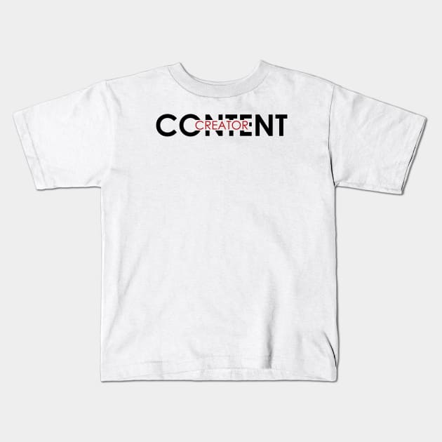 Content Creator - 08 Kids T-Shirt by SanTees